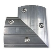 Durabund 150mm Aluminium Corner Piece | Permanent Floor Bending | Ecospill | Polyurethane Bunding | Workshop Bund | Brisbane Sydney Melbourne Perth Adelaide | DBA150-CNR